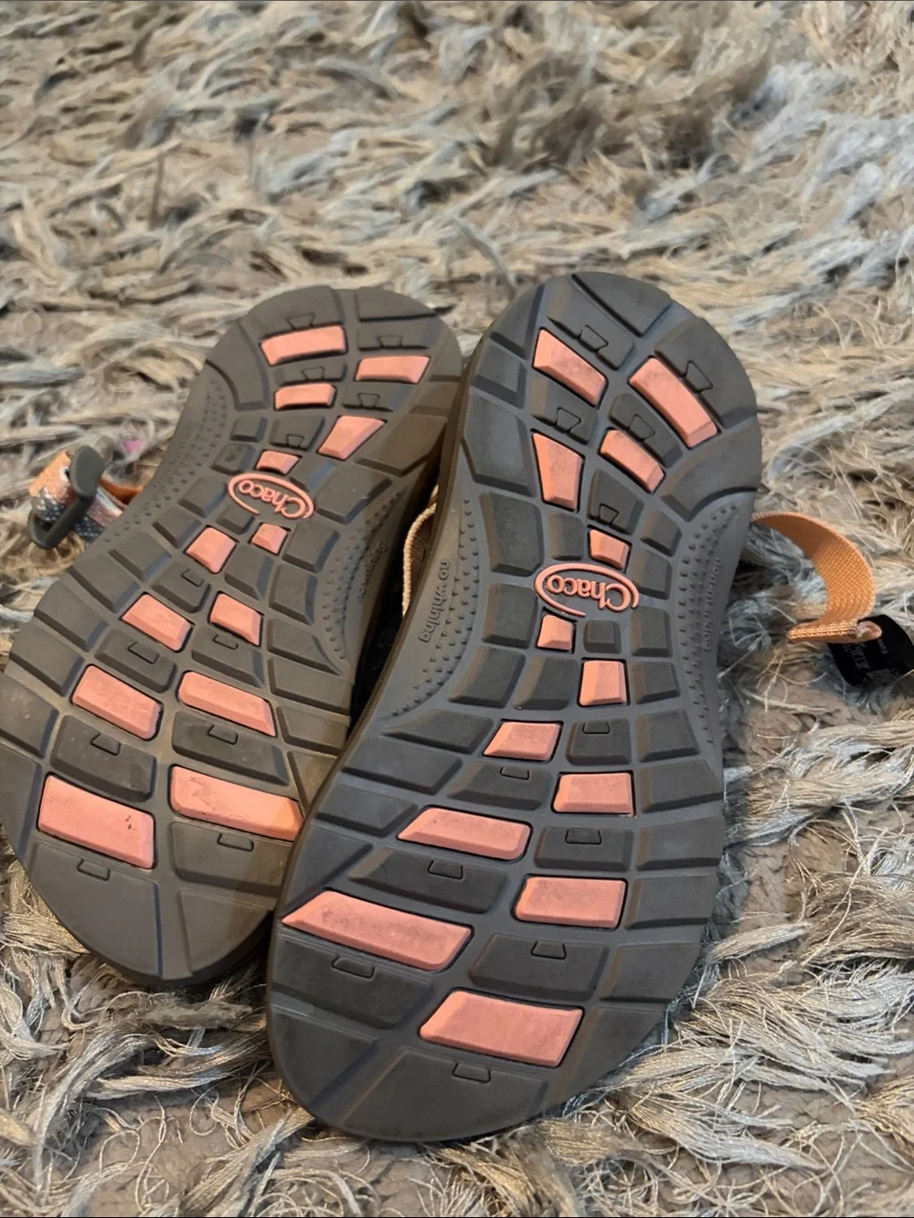 Chaco Kids Outdoor Sandals in Pink and Gray